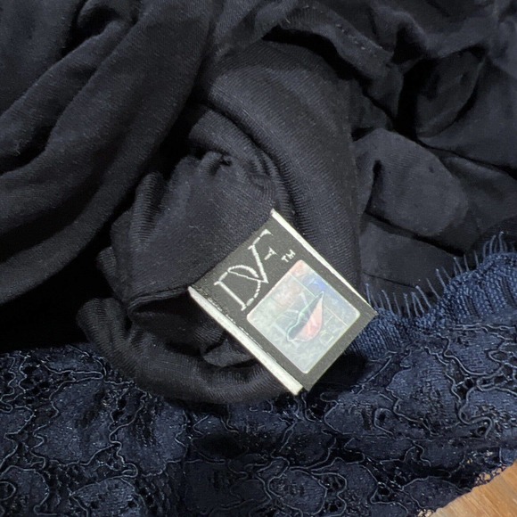 Diane Von Furstenberg Dress 2 Blue Lace Zarita Lace Sheath Dress DVF - Picture 9 of 13